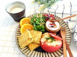 全国の料理教室でレシピを習う こねくとごはん ベジローストを使ったトマトチーズ焼き 静さんのレシピ